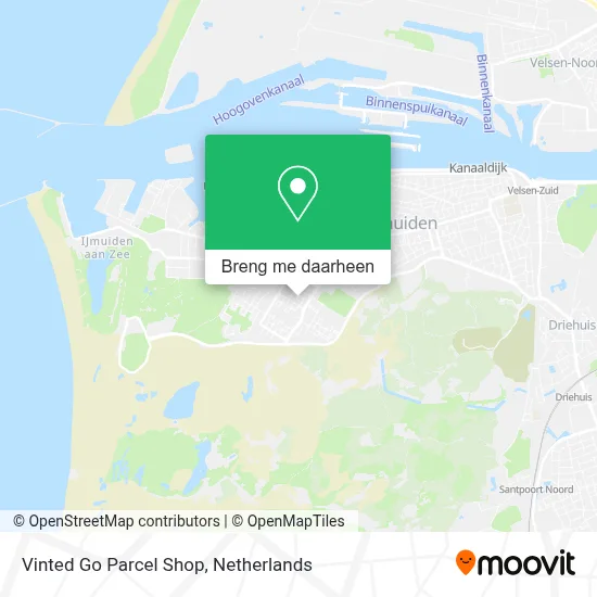 Vinted Go Parcel Shop kaart