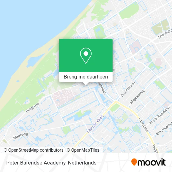 Peter Barendse Academy kaart