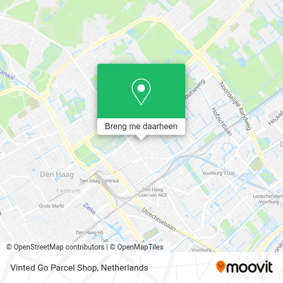 Vinted Go Parcel Shop kaart