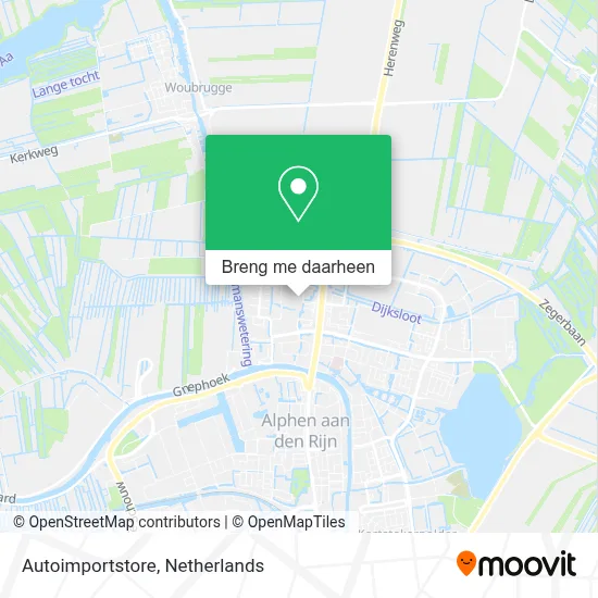 Autoimportstore kaart