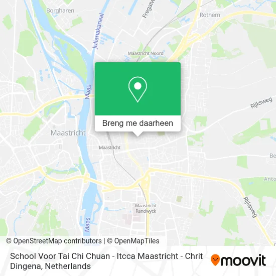 School Voor Tai Chi Chuan - Itcca Maastricht - Chrit Dingena kaart