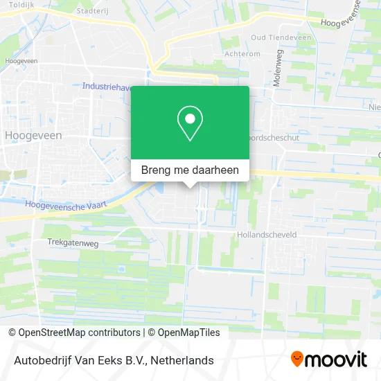 Autobedrijf Van Eeks B.V. kaart