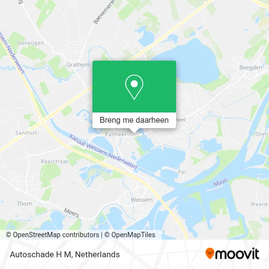 Autoschade H M kaart