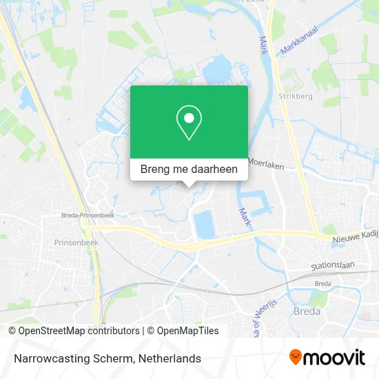 Narrowcasting Scherm kaart