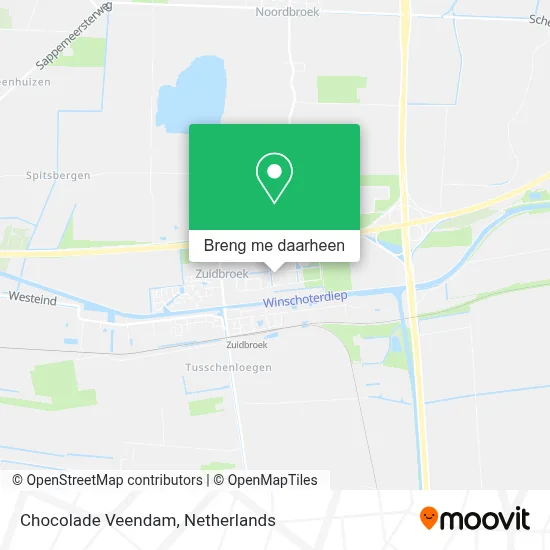 Chocolade Veendam kaart