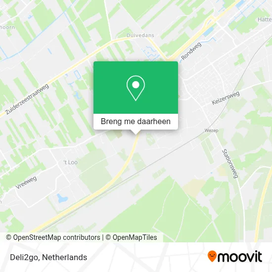 Deli2go kaart