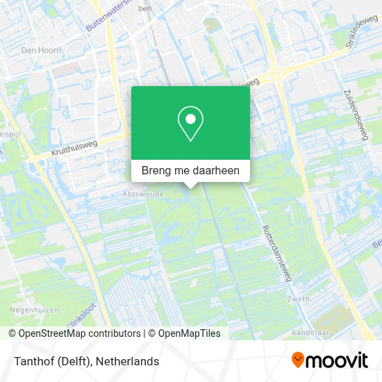 Tanthof (Delft) kaart