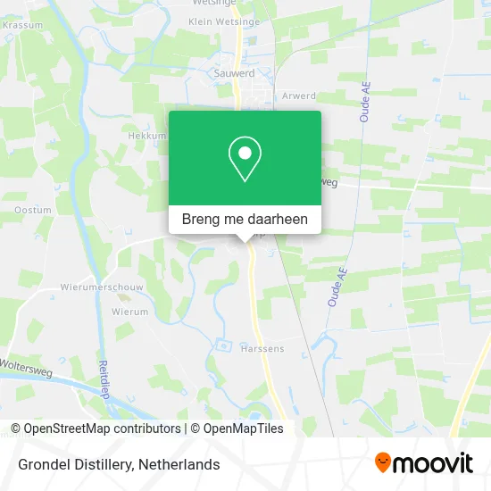 Grondel Distillery kaart
