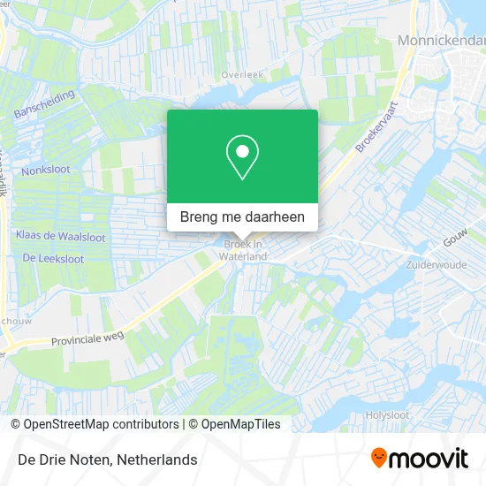 De Drie Noten kaart