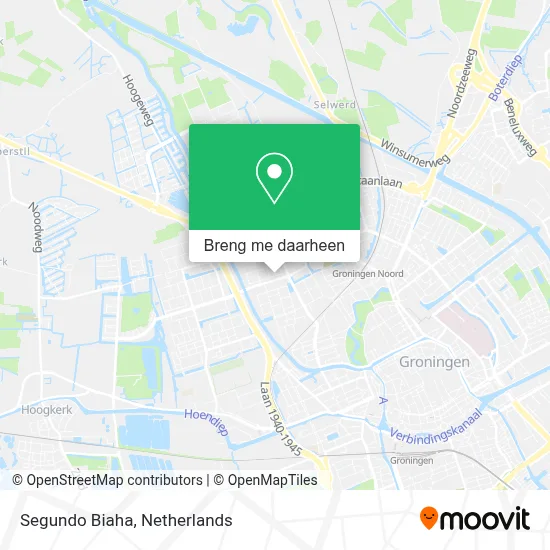 Segundo Biaha kaart