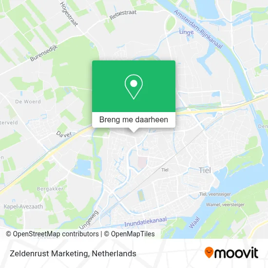 Zeldenrust Marketing kaart
