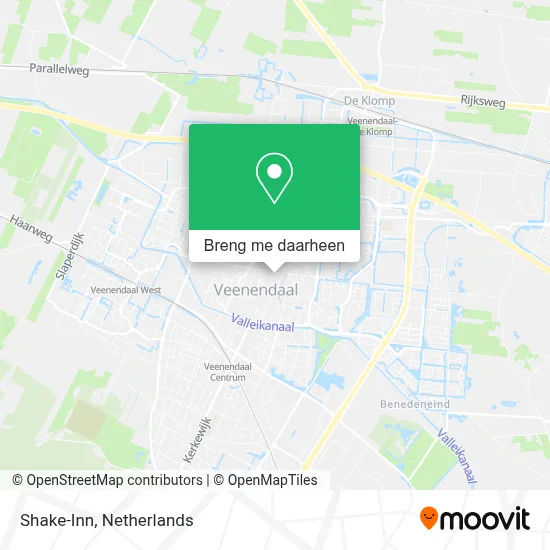 Shake-Inn kaart