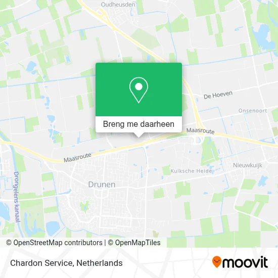 Chardon Service kaart