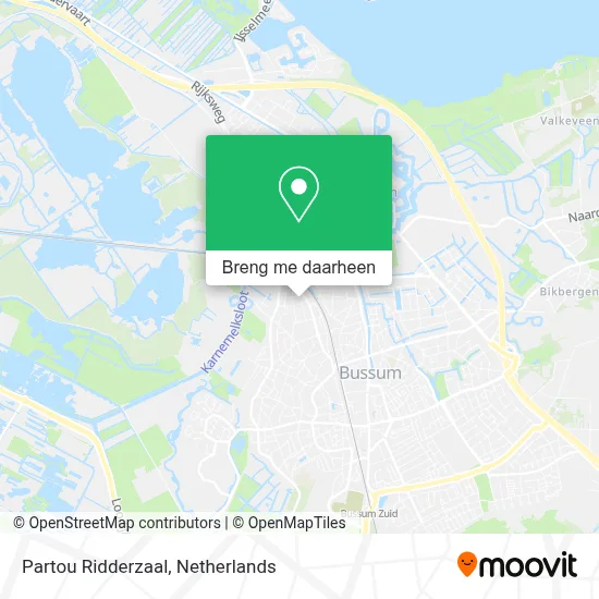 Partou Ridderzaal kaart