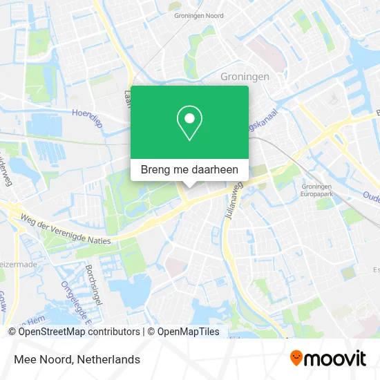 Mee Noord kaart