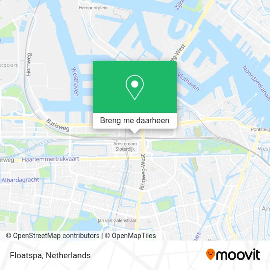 Floatspa kaart