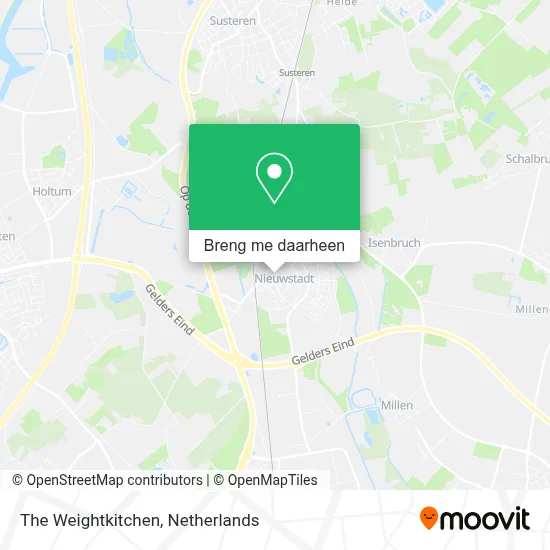 The Weightkitchen kaart