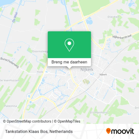 Tankstation Klaas Bos kaart