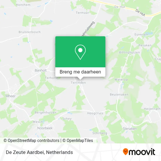 De Zeute Aardbei kaart