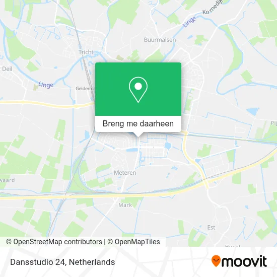 Dansstudio 24 kaart