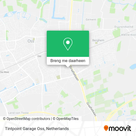 Tintpoint Garage Oss kaart