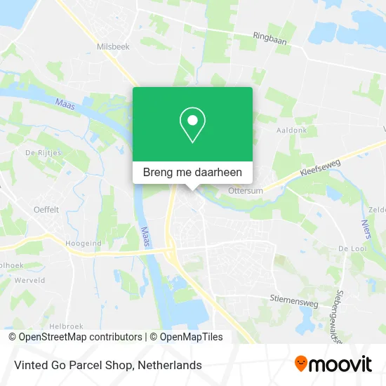 Vinted Go Parcel Shop kaart