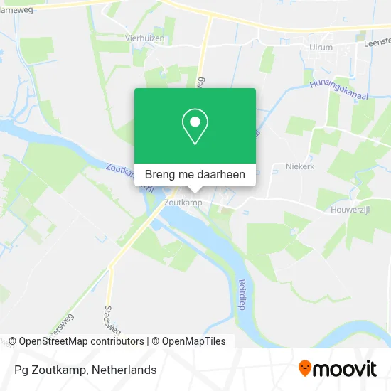 Pg Zoutkamp kaart