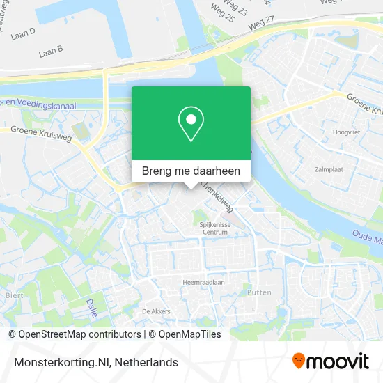 Monsterkorting.Nl kaart