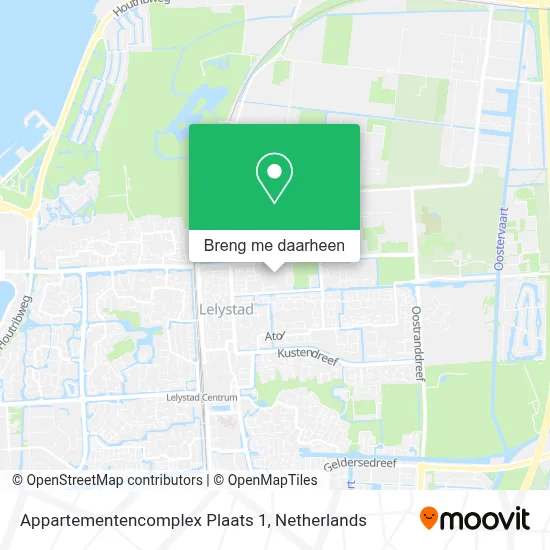 Appartementencomplex Plaats 1 kaart