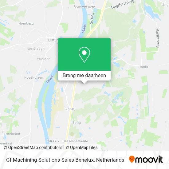 Gf Machining Solutions Sales Benelux kaart