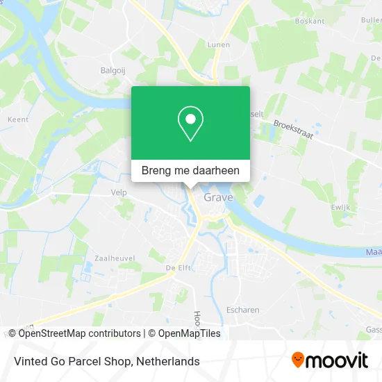 Vinted Go Parcel Shop kaart