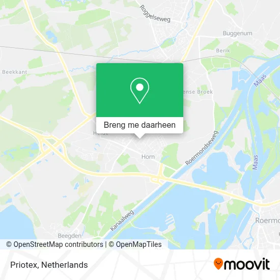Priotex kaart