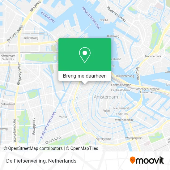 De Fietsenveiling kaart