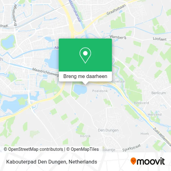 Kabouterpad Den Dungen kaart