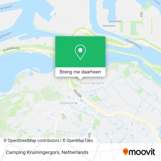 Camping Kruiningergors kaart