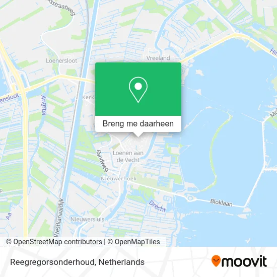 Reegregorsonderhoud kaart
