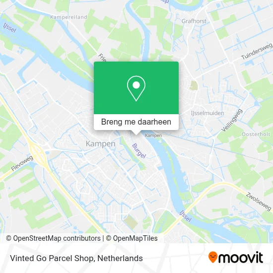 Vinted Go Parcel Shop kaart