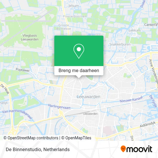 De Binnenstudio kaart