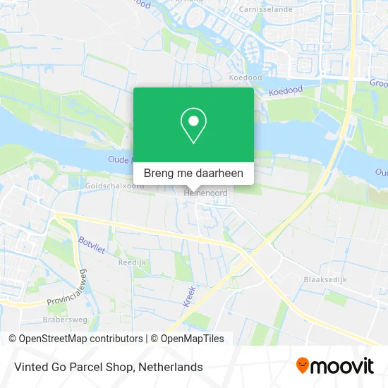 Vinted Go Parcel Shop kaart