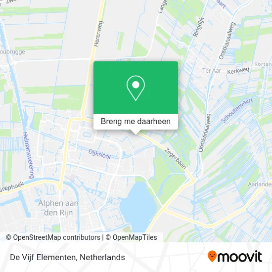 De Vijf Elementen kaart