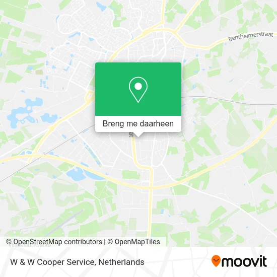 W & W Cooper Service kaart