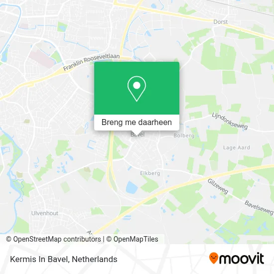 Kermis In Bavel kaart
