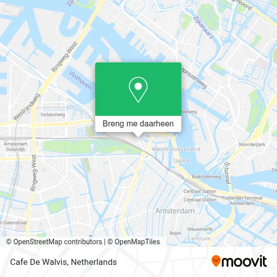 Cafe De Walvis kaart