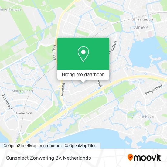 Sunselect Zonwering Bv kaart