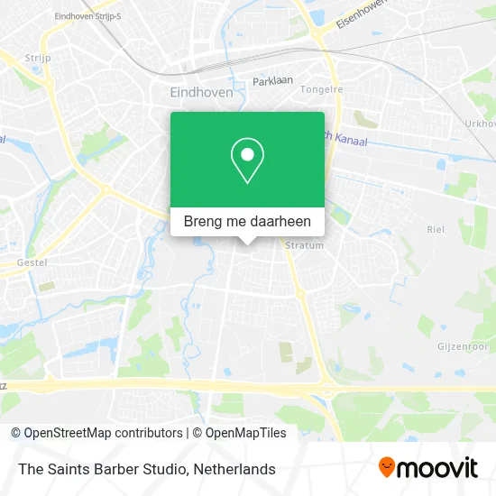 The Saints Barber Studio kaart