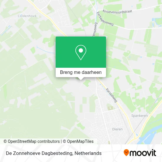 De Zonnehoeve Dagbesteding kaart