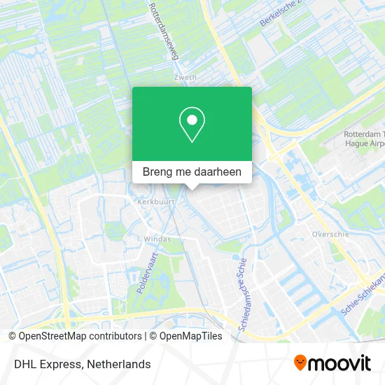 DHL Express kaart