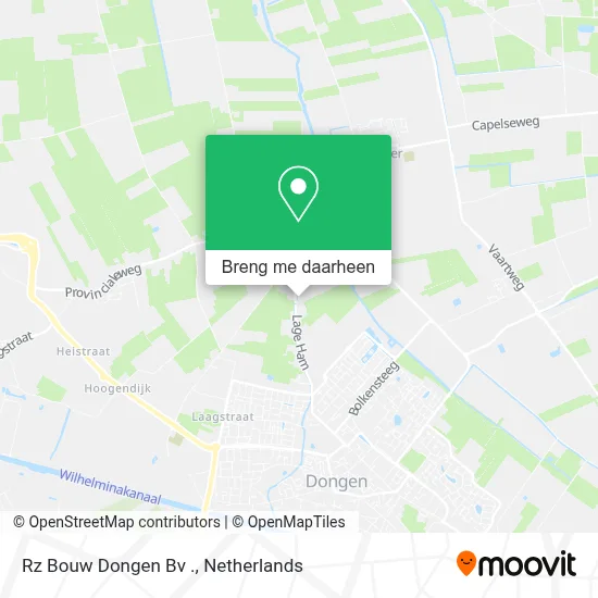Rz Bouw Dongen Bv . kaart
