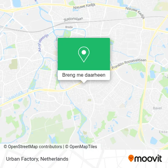 Urban Factory kaart