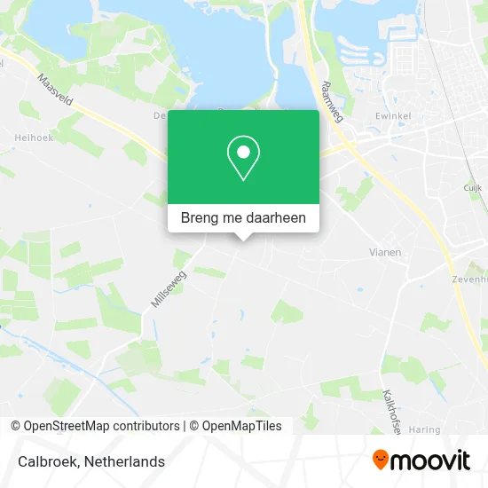 Calbroek kaart